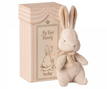 Produse - Jucărie textilă, My first Bunny Dusty Rose - Maileg