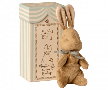 Produse - Jucărie textilă, My first Bunny Light Blue - Maileg