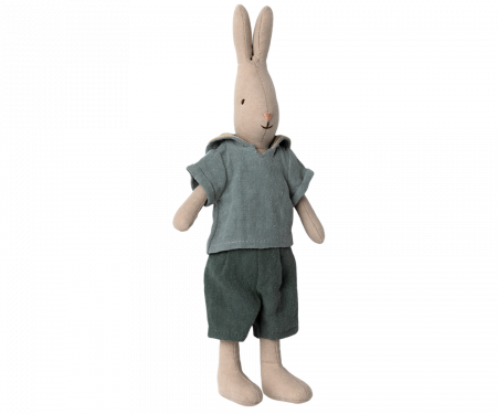 Produse - Jucărie textilă, Rabbit size 2, Classic - Shirt and shorts, Maileg