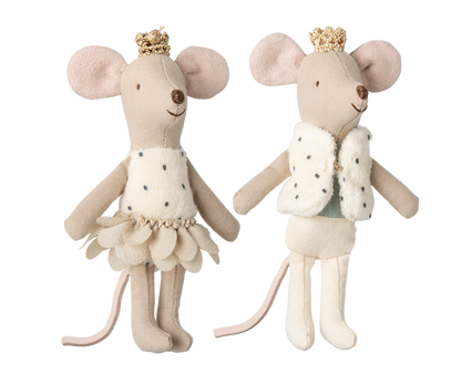 Jucarie textila - Royal twins mice. Little sister and brother in box [1]