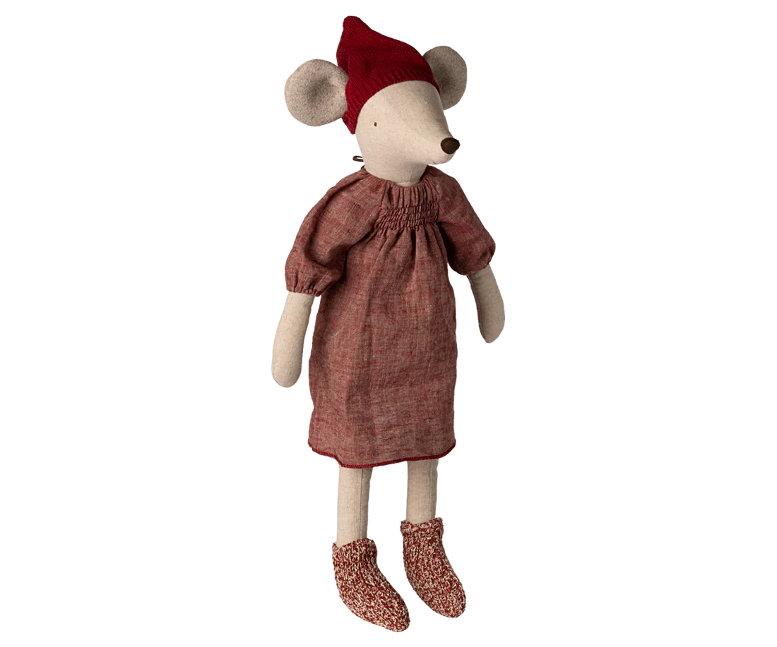 Jucarii de constructie - JUCARIE TEXTILA - Șoarece l de Crăciun, Maxi - Fetiță