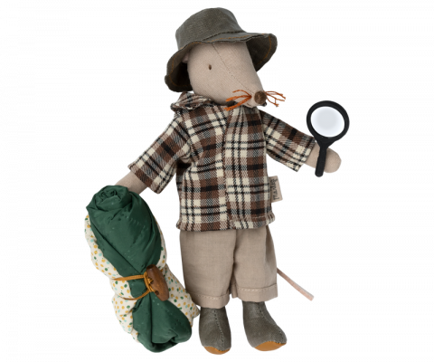 Maileg - Jucarie textila, Wildlife guide mouse, Maileg