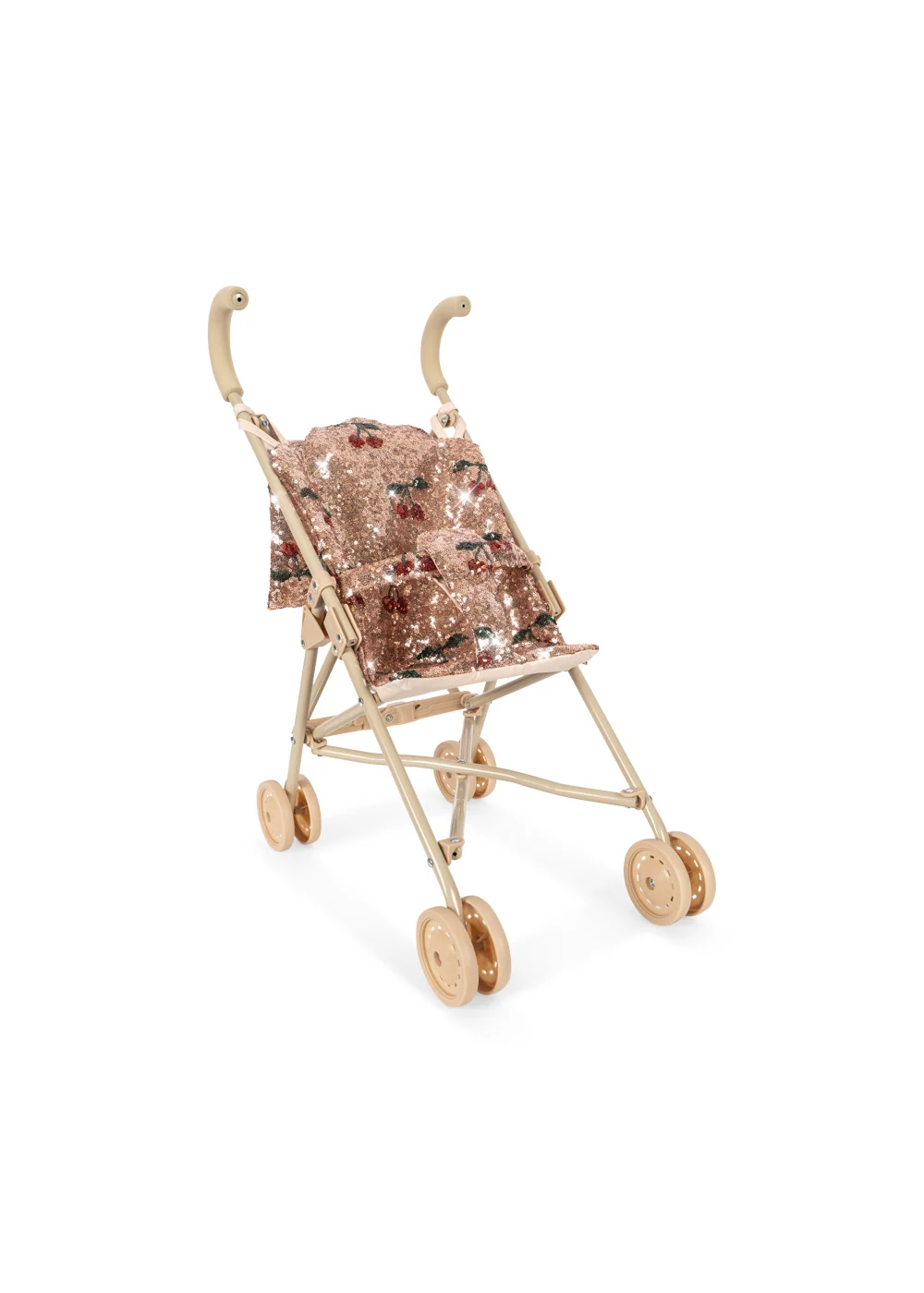 Konges sløjd - Konges Sløjd - accesorii - Cărucior de păpuși strălucitor - Paiete cirese
