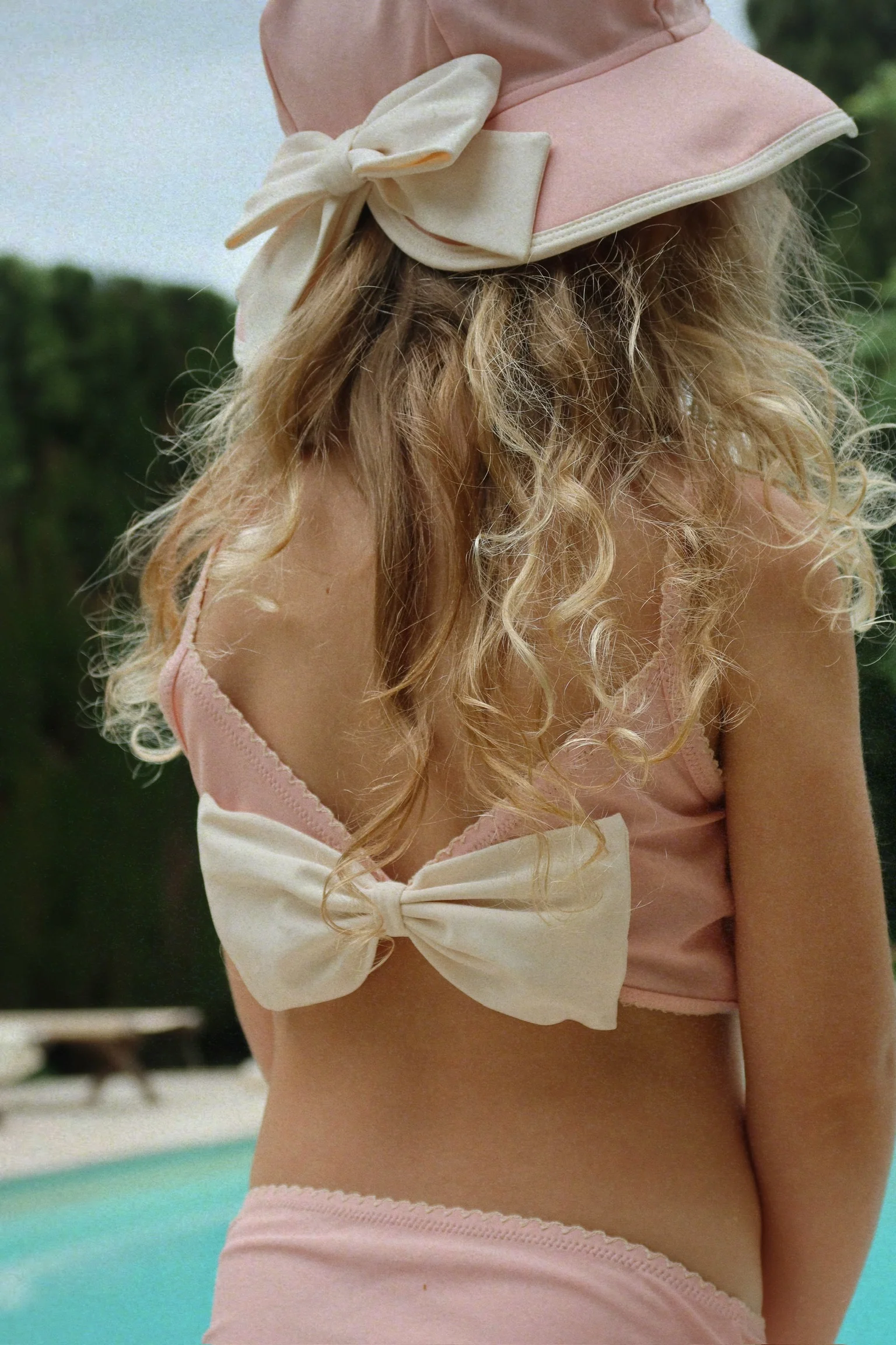 Konges sløjd - Konges Sløjd - Costum de baie Pisicuță Bikini - roz pudrat