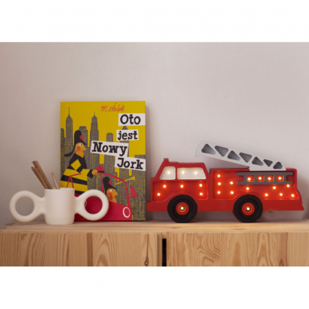Lampa LITTLE LIGHTS Masina de pompieri, Red [3]