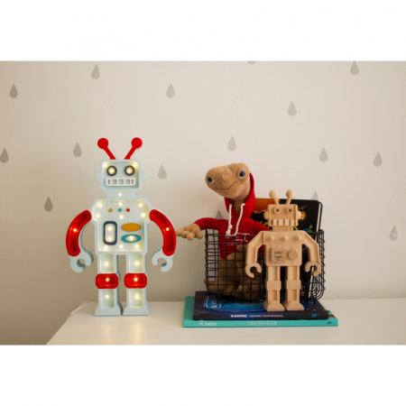 Lampa LITTLE LIGHTS Robot, Metalic Blue [1]