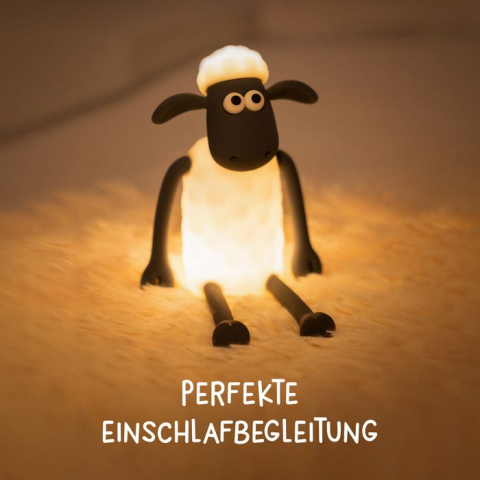 Eggy & Friends - Lampa MegaLight LED „Shaun the Sheep” care funcționează cu baterii, RGB reglabil + funcție de cronometru