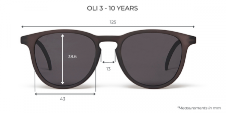 OCHELARI DE SOARE POLARIZAȚI COPII 3+ ANI ( 3-10 ani)  OLI | BLACK FADE [3]