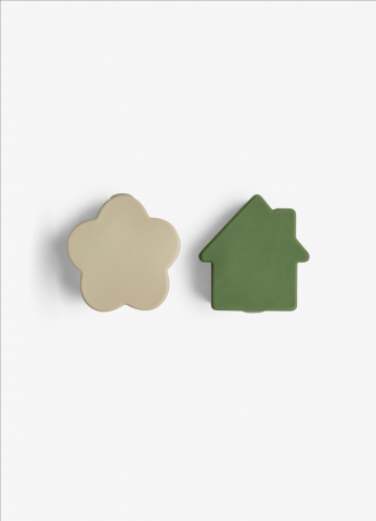 Organizatoare pentru caserola de prânz - Set de 4 bucati - Caramel/Verde/Gri [1]