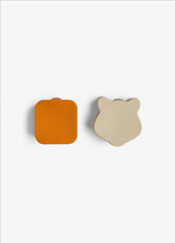 Organizatoare pentru caserola de prânz - Set de 4 bucati - Caramel/Verde/Gri [3]