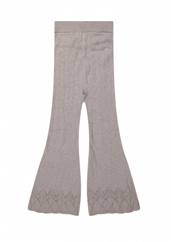 Pantaloni evazați, Mary, bumbac organic, culoarea Lilac [2]