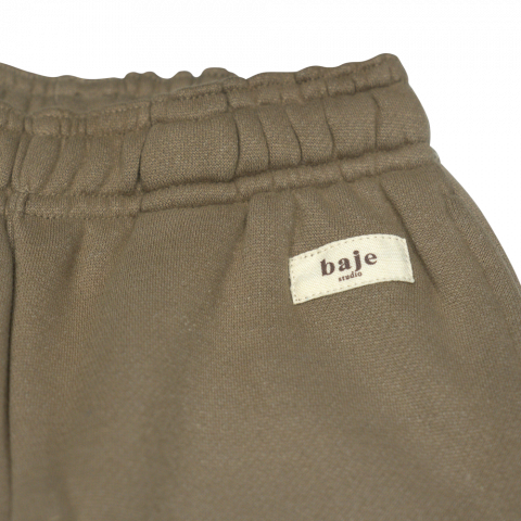 Pantaloni Kew, bumbac organic, Taupe, Baje [5]