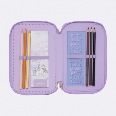 Penar cu trei secțiuni complet echipat, Unicorn princess purple [3]