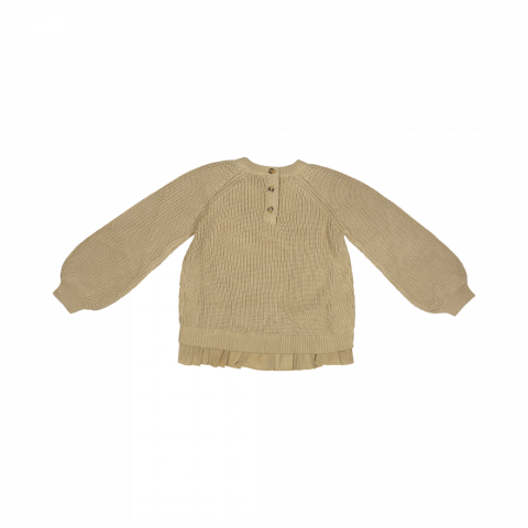 Pulover Hayes, bumbac organic, culoarea Peanut, Baje [3]