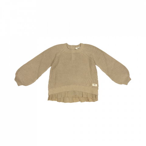 Pulover Hayes, bumbac organic, culoarea Peanut, Baje [2]