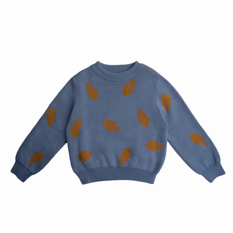 Pulover tricotat, Freddie, bumbac organic, Hanevild [4]