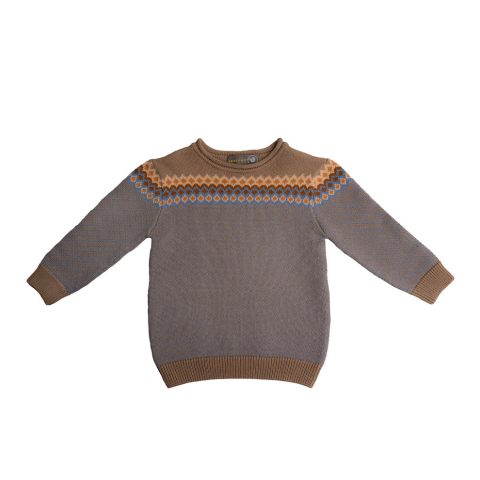 Pulover tricotat, Willy, bumbac organic, Hanevild [1]