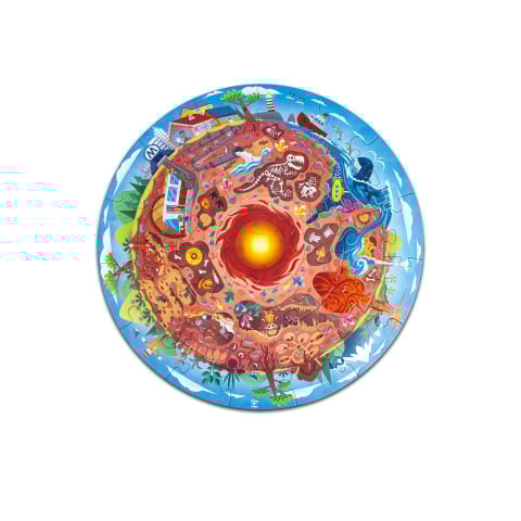 Branduri - Puzzle copii arheologie, cu lumini led  (38 piese)