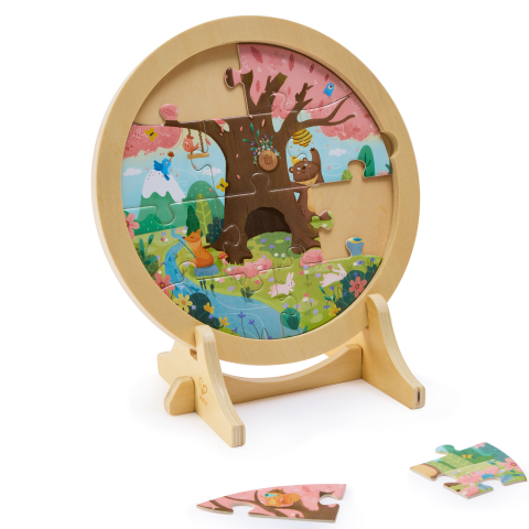 Puzzle din Lemn copii - Set 4 Anotimpuri (10, 12, 16 si 18 piese) [3]