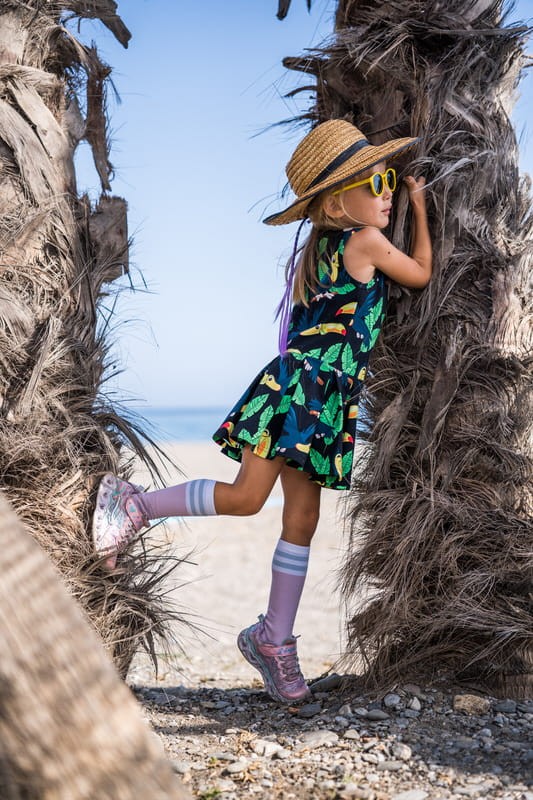 Branduri - Rochie de vara, bumbac organic, Black Toucan