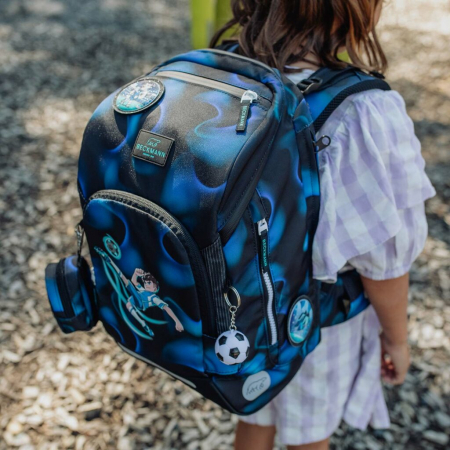 Ghiozdan, rucsac ergonomic cu perna de aer, set Active Air FLX 6 piese, Magic League [26]