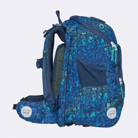 Ghiozdan, rucsac ergonomic cu perna de aer, set Active Air FLX 6 piese, Science [6]