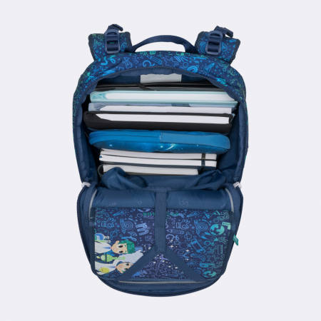 Ghiozdan, rucsac ergonomic cu perna de aer, set Active Air FLX 6 piese, Science [9]