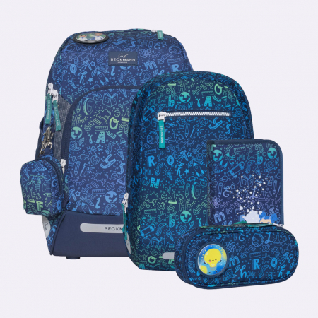 Rechizite scolare - Ghiozdan, rucsac ergonomic cu perna de aer, set Active Air FLX 6 piese, Science