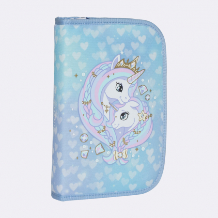 Ghiozdan, rucsac ergonomic cu perna de aer, set Active Air FLX 6 piese, Unicorn Princess Ice Blue [15]
