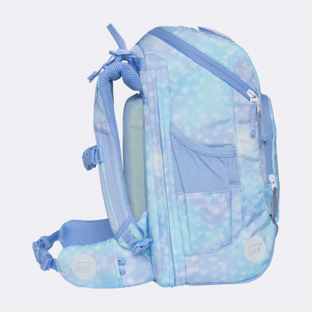 Ghiozdan, rucsac ergonomic cu perna de aer, set Active Air FLX 6 piese, Unicorn Princess Ice Blue [6]