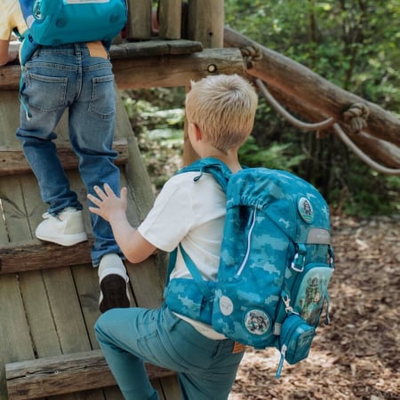 Ghiozdan, rucsac ergonomic, set clasic 6 piese, Jungle Game [19]