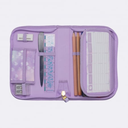 Ghiozdan, rucsac ergonomic, set clasic 6 piese, Unicorn Princess Purple [16]