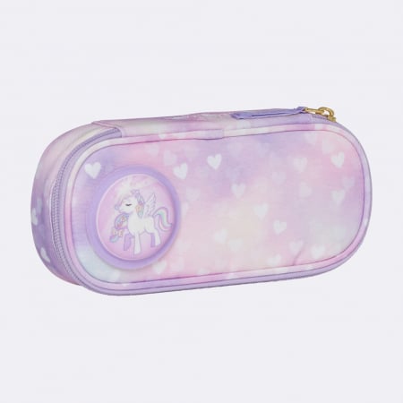 Ghiozdan, rucsac ergonomic, set clasic 6 piese, Unicorn Princess Purple [17]