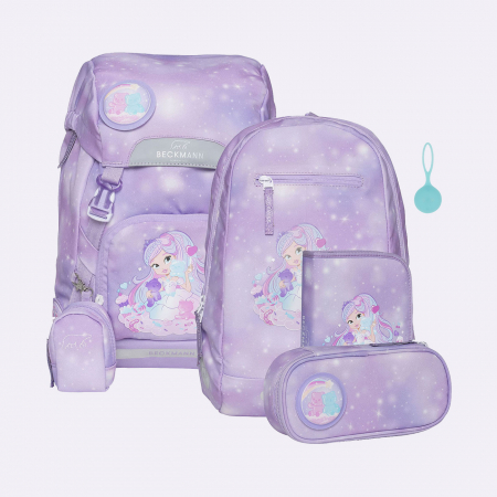 Ghiozdane, Rucsacuri, Genti - Ghiozdan, rucsac ergonomic, set clasic 7 piese, Candy