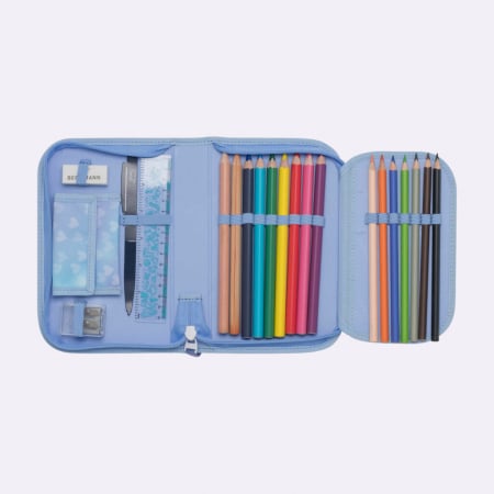 Ghiozdan, rucsac ergonomic, set clasic 7 piese, Unicorn Princess Ice Blue [15]