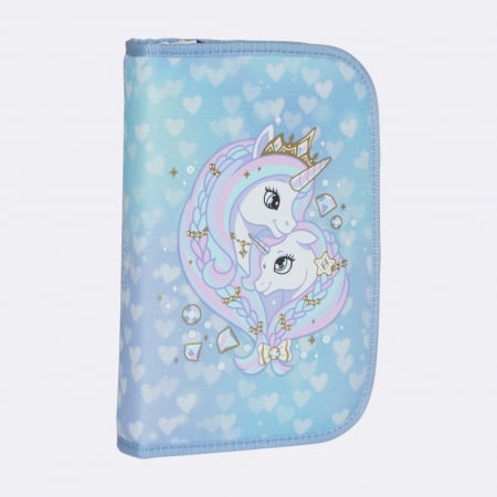 Ghiozdan, rucsac ergonomic, set clasic 7 piese, Unicorn Princess Ice Blue [14]