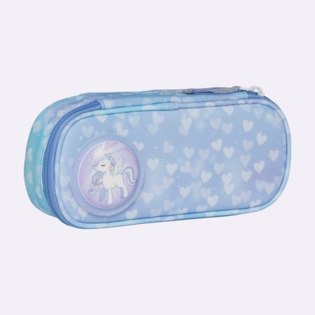 Ghiozdan, rucsac ergonomic, set clasic 7 piese, Unicorn Princess Ice Blue [17]