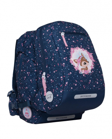 Ghiozdan, rucsac ergonomic, set clasic 7 piese, Forest Deer Blue [4]