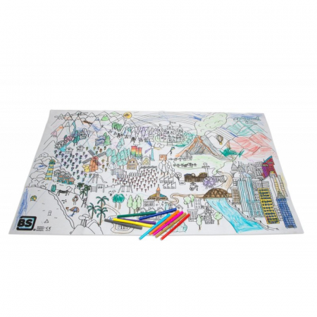 Set de colorat gigant, BS Toys [2]