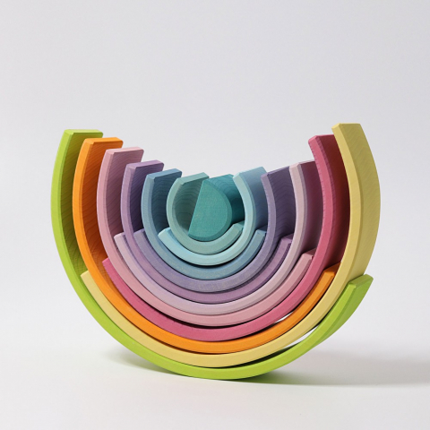 Grimms - SET DE CONSTRUIT – CURCUBEU PASTEL 12 PIESE
