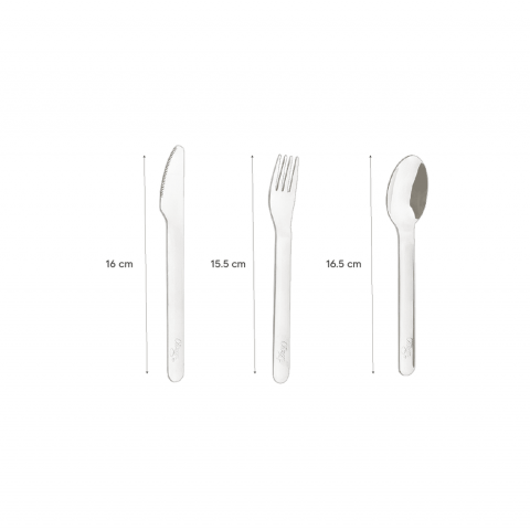 Set de tacâmuri din oțel inoxidabil cu husa de silicon - Spaceship [5]