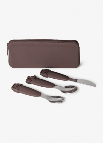 Set de tacâmuri din silicon cu husă - Vehicles- Plum [1]