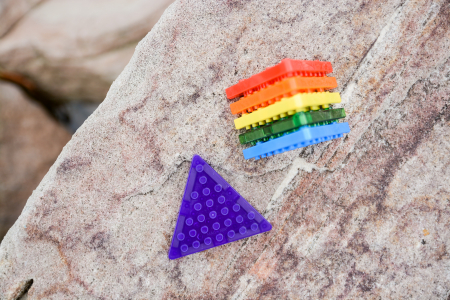 Set magnetic Magbrix 12 piese triunghi echilateral - compatibil cu caramizi de constructie tip Lego [3]