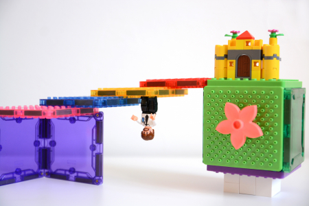 Set magnetic Magbrix 24 piese patrate - compatibil cu caramizi de constructie tip Lego [4]
