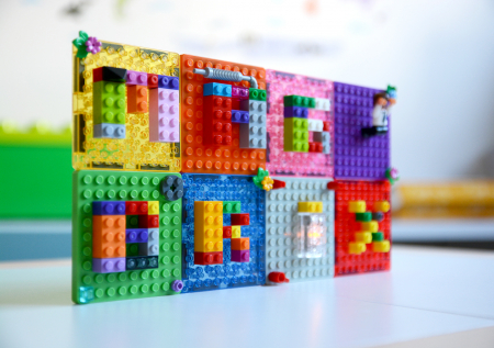 Set magnetic Magbrix 24 piese patrate - compatibil cu caramizi de constructie tip Lego [5]