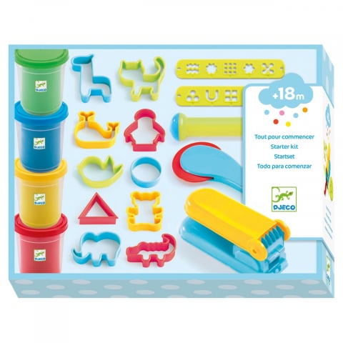 Creative - Set modelaj cu plastilina Culori de baza, Djeco