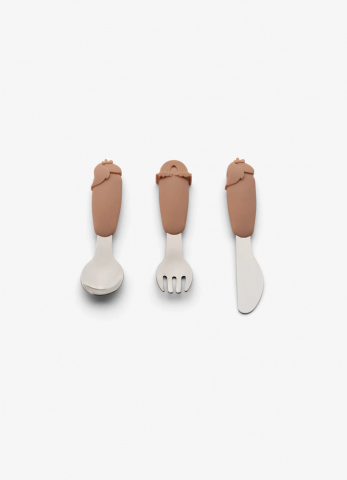 Tacâmuri - Set tacâmuri cu 3 piese din inox și silicon - Unicorn