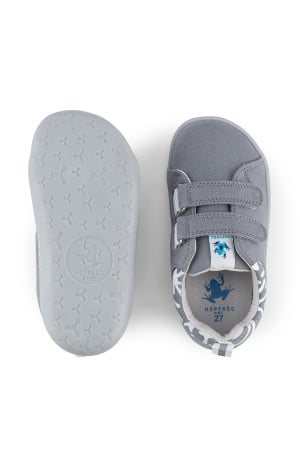 Sneakers barefoot,  SMART WALKER RECYCLED CANVAS, bumbac, Eco Grey [2]