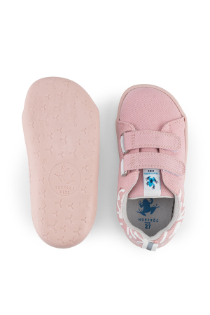 Sneakers barefoot,  SMART WALKER RECYCLED CANVAS, bumbac, Eco Pink [2]
