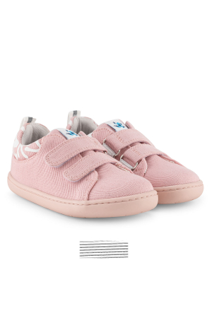 Sneakers barefoot,  SMART WALKER RECYCLED CANVAS, bumbac, Eco Pink [1]